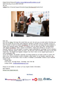 The Maxwells Fund scam email 2