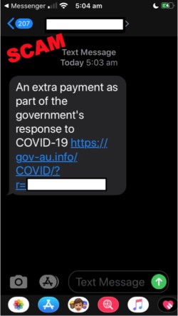 image of scam text message image of scam text message