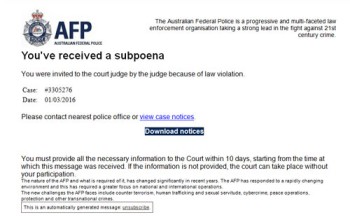 AFPsubpoena