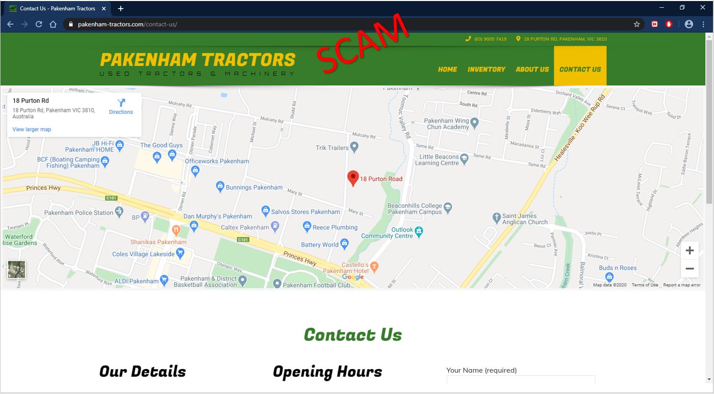 pakenham-tractors - Contact us