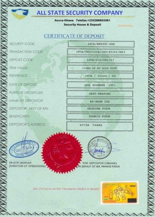 CERTIFICATE OF DEPOSIT (1)