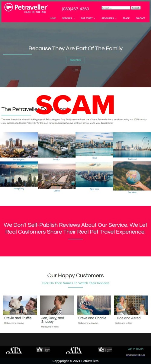 Scam website