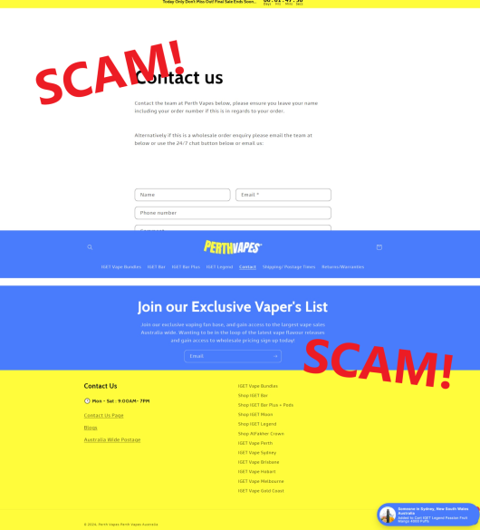 Scam-perthvapes