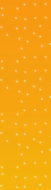 An orange rectangle with white stars on it. 