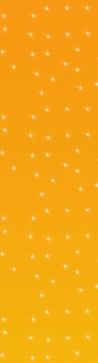 An orange rectangle with white stars on it. 