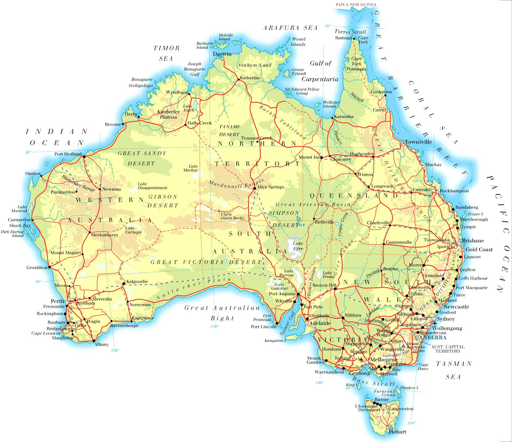 A Map of Australia