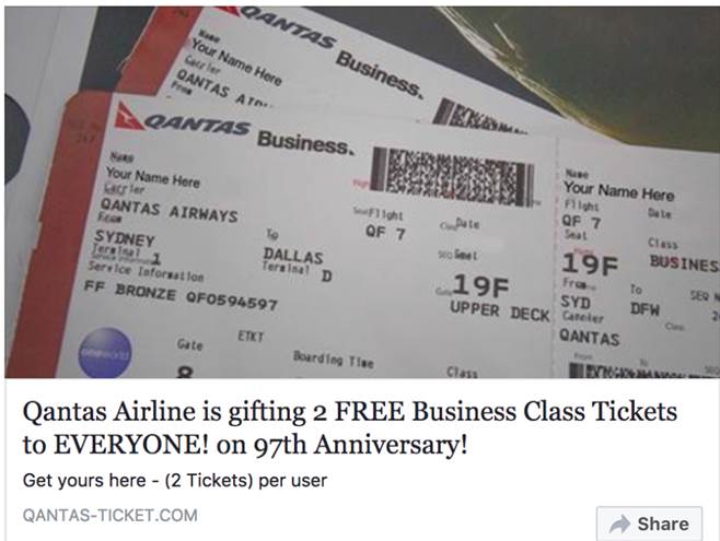 Qantas free tickets