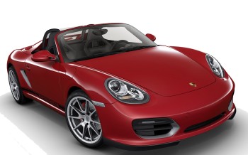  A bright red  2011 Porsche Boxster